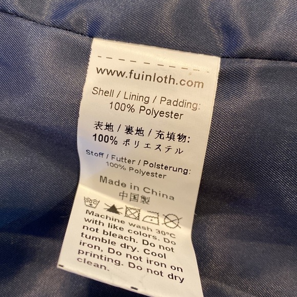 Fuinloth Navy blue quilted vest. Size L. Pockets, silver hardware. - Picture 9 of 9